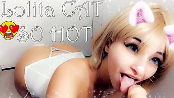Play Cosplay Girl Gatinha usando plug anal chupando gostoso te fazendo gozar nos peitos loira gostosa