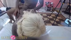 Play Chubby Ebony Friends Fuck & Cum on Big Booty