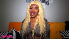 Play Cozy Yellow Couch Interview Turns Into Exotic BBWCock Sucking