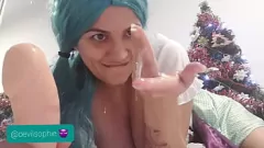 Play Drained spit play with slaves and huge boobs