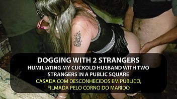 Play Dogging - Naughty Wife Fucking by strangers in the park in front of cuckold - English subtitles - Sexxx-Porno